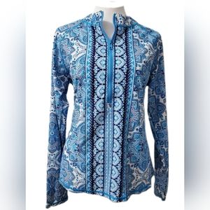 NWT Aqua Et Sol Half Zip Cover Up Top Size XL